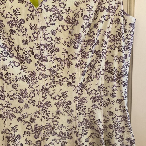 Summer fun purple floral print dress with ombré neon detail - Picture 6 of 6